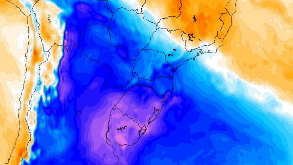Nova onda polar avança para o Brasil com muitos dias de frio a caminho