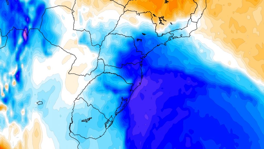 Massa de ar frio derrubará temperatura no Sul e no Sudeste do Brasil
