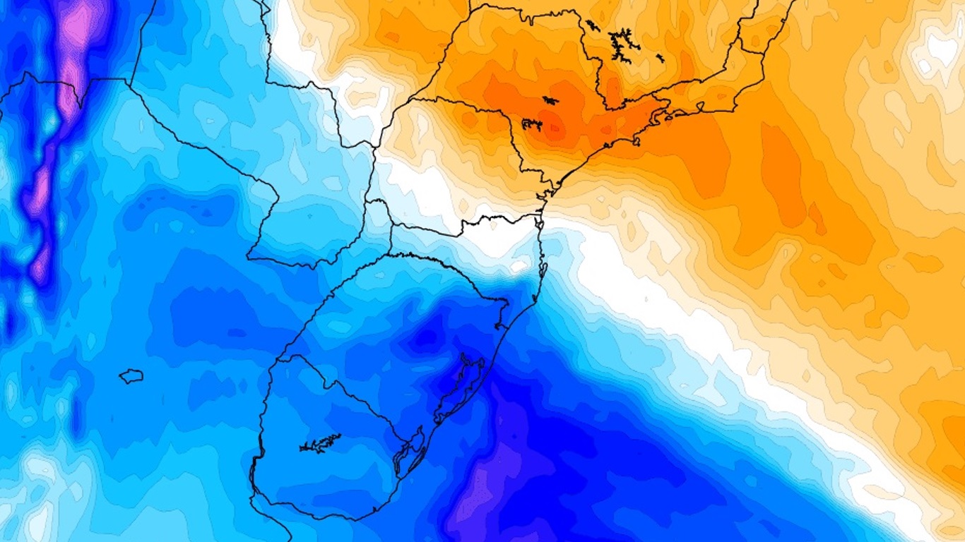 <span class="entry-title-primary">Massa de ar frio avança e vai derrubar mais a temperatura</span> <h2 class="entry-subtitle">Ar frio associado a um centro de alta pressão na Argentina avança e trará queda maior da temperatura nesta segunda-feira </h2>