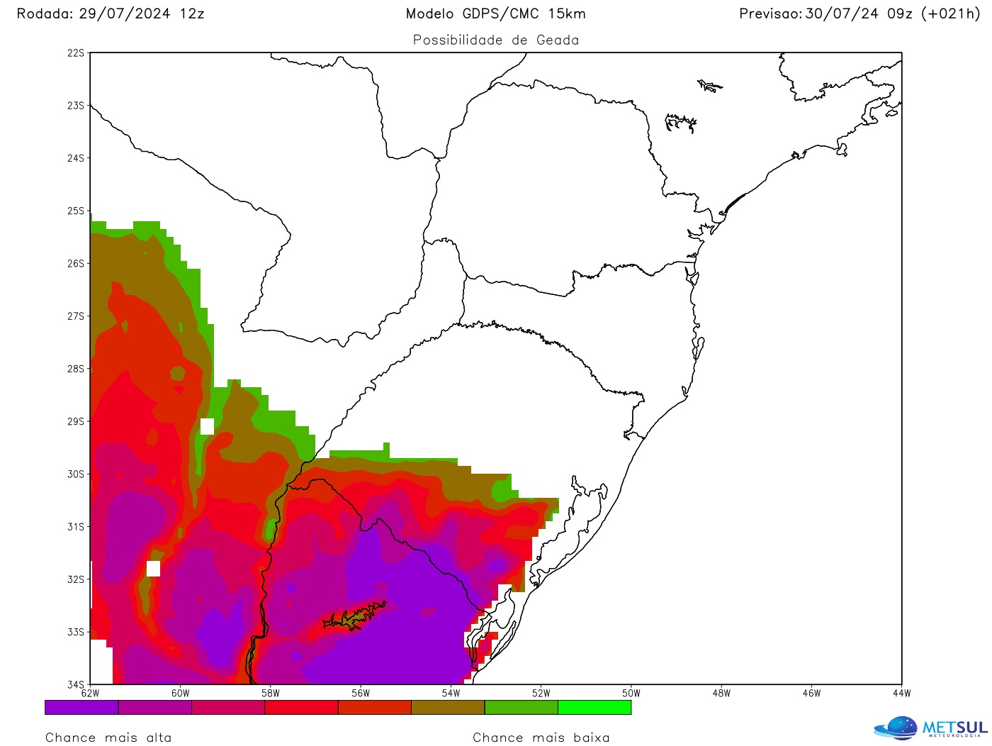 Mapa de geada