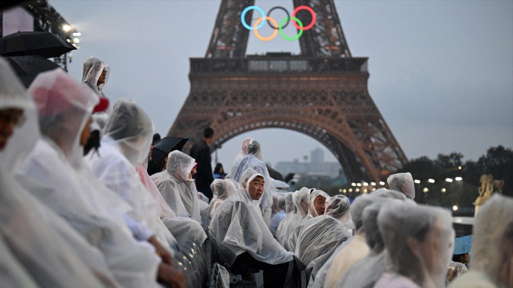 No clima dos jogos: quanto choveu na cerimônia de abertura de Paris