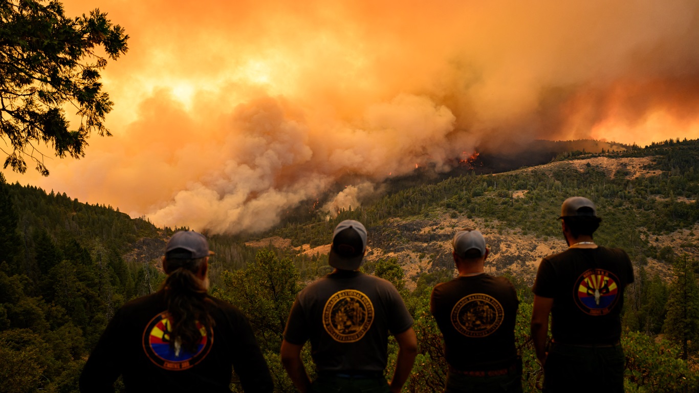 Fuoco nel giardino