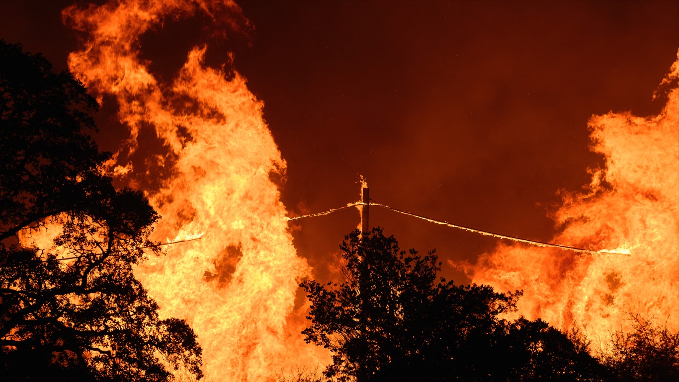 Fuoco nel giardino