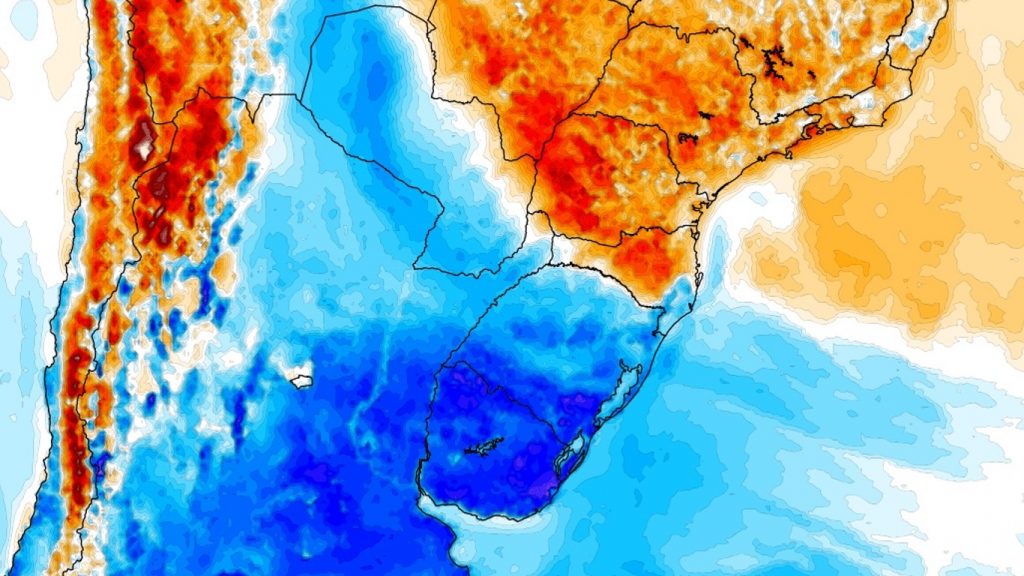 Reforço de ar polar derruba a temperatura entre hoje e amanhã