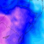 Onda de frio: ciclone na costa impulsiona outro reforço de ar polar
