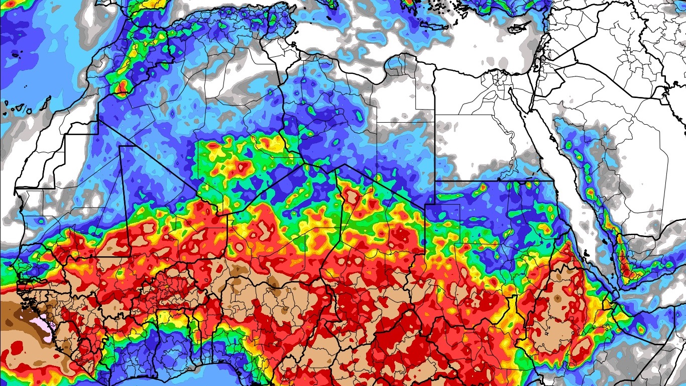 There is heavy rain in the Sahara Desert and this is not a good indicator of the climate.