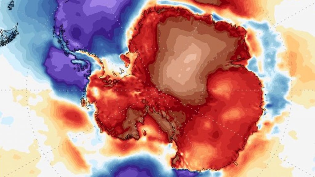 Temperatura 30ºC acima do normal na Antártida terá impacto no Brasil