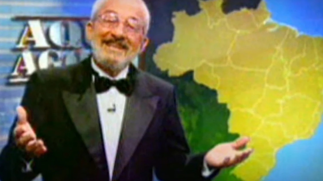 <span class="entry-title-primary">A previsão do tempo com a cara de Silvio Santos</span> <h2 class="entry-subtitle">Telejornal Aqui Agora do SBT na década de 90 tinha um segmento de previsão do tempo apresentado por humorista </h2>