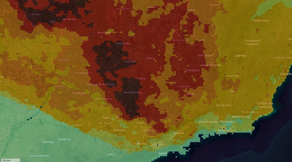 Crise das queimadas: veja as áreas de maior risco de fogo neste sábado