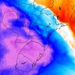 Frente leva chuva ao Sudeste e Centro-Oeste; frio domina o Sul com neve