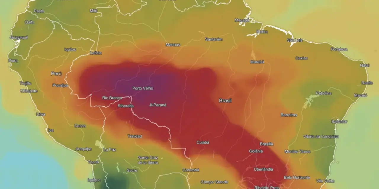 <span class="entry-title-primary">Qualidade do ar insalubre em nove estados e Distrito Federal</span> <h2 class="entry-subtitle">Dados mostram qualidade do ar ruim a péssima em estados do Norte, Centro-Oeste e o Sudeste do Brasil neste domingo </h2>