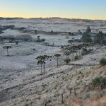 Mais um amanhecer de temperatura abaixo de zero na saideira do frio