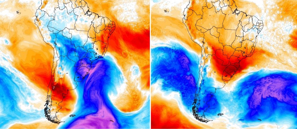 Troca no time da temperatura: sai o ar frio e entra o ar quente