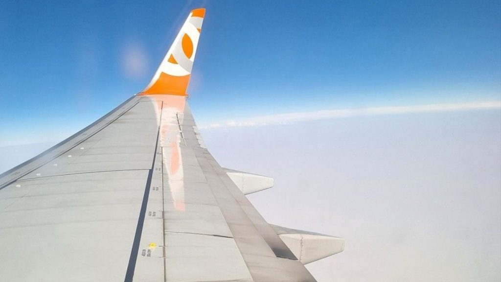 Passageira registra de avião camada de fumaça sobre o Brasil; veja fotos