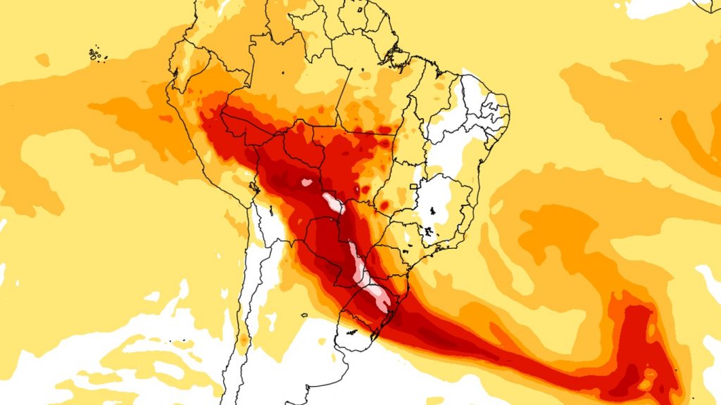 MetSul disponibiliza mapas gratuitos de previsão de fumaça para o Brasil