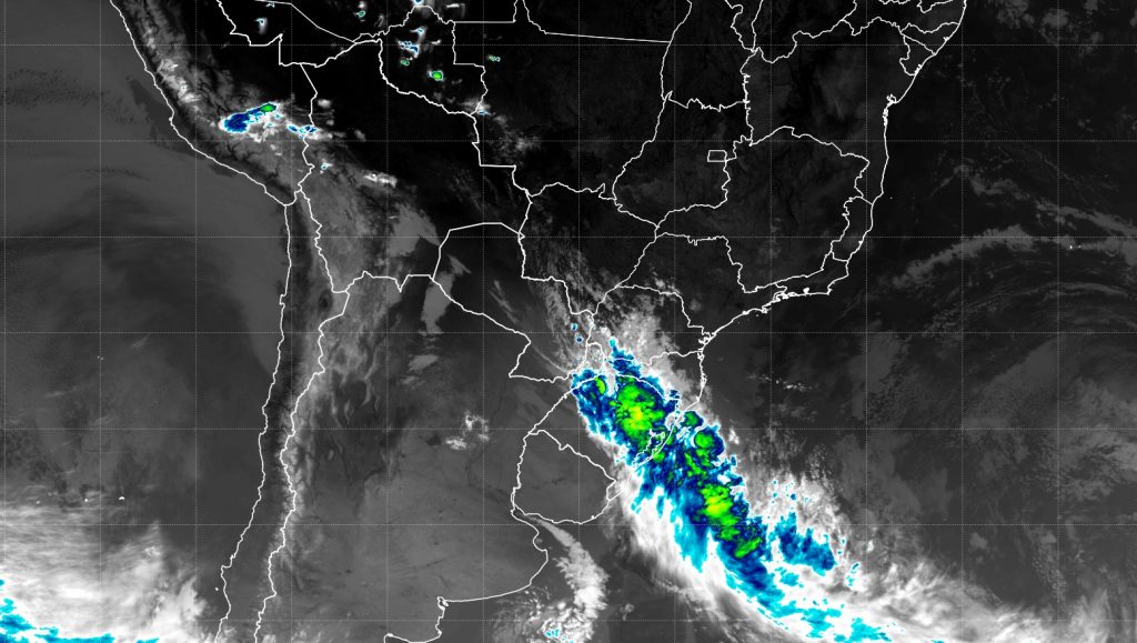 Chuva avança com frente fria pelo Sul e atingirá o Sudeste e Centro-Oeste