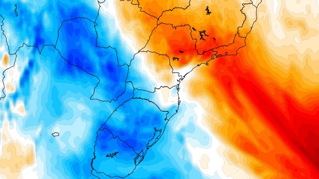 Última massa de ar frio do inverno alcançará o Sul e o Sudeste do Brasil
