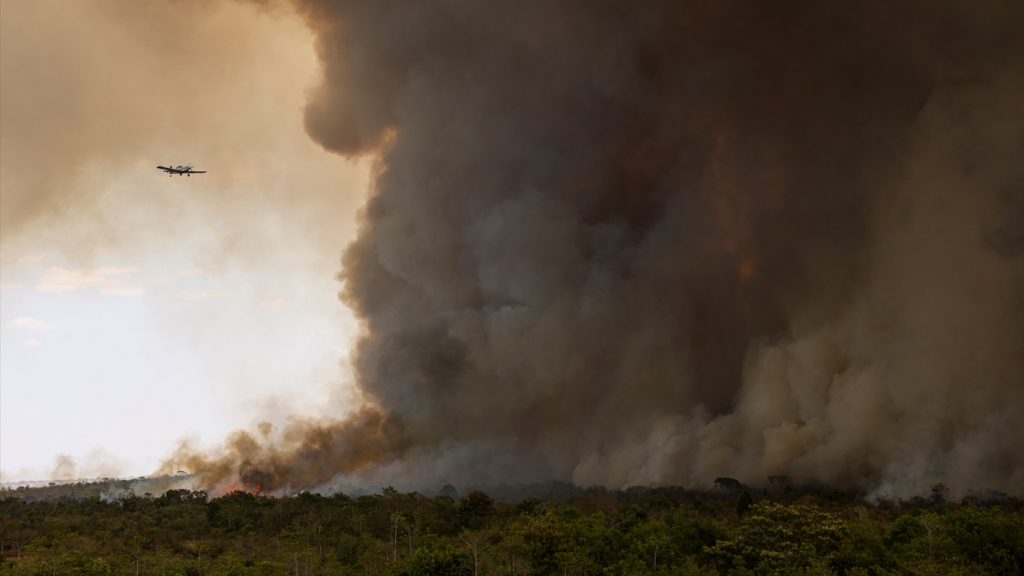 Fogo fora de controle avança em Brasília e já ameaça moradias