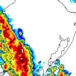 Frente fria avançará com linha de tempestades de chuva, vento e granizo