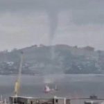 Tornado (tromba d´água) na costa de Montevidéu; veja as imagens