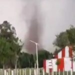 Onda de tempestades rumo ao Brasil começa com tornado na Argentina