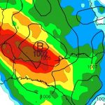 Baixa pressão cruza o Sul do Brasil de Oeste para Leste com chuva forte