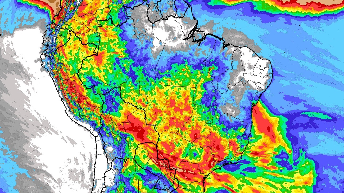 <span class="entry-title-primary">Chuva aumenta em grande parte do Brasil; veja mapa de previsão</span> <h2 class="entry-subtitle">Chuva aumenta em grande parte do Brasil com aumento da umidade e pode ter altos volumes em áreas até dias atrás com longa seca </h2>