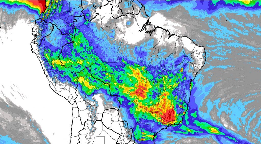 Onde vai ter chuva com temporais isolados neste fim de semana