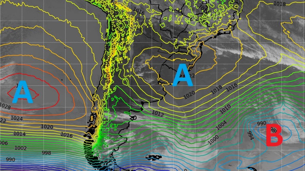 Grande centro de alta pressão define o tempo no começo da semana