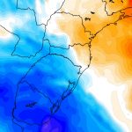 Vento forte a intenso vai acompanhar ingresso de massa de ar frio