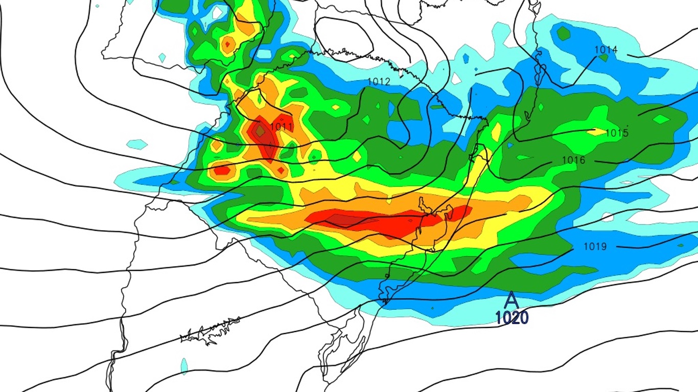 <span class="entry-title-primary">Alerta no Sul do Brasil: saiba quando vai chover mais forte?</span> <h2 class="entry-subtitle">Chuva ganha força no Sul do Brasil entre hoje e amanhã com a atuação de um centro de baixa pressão atmosférica </h2>