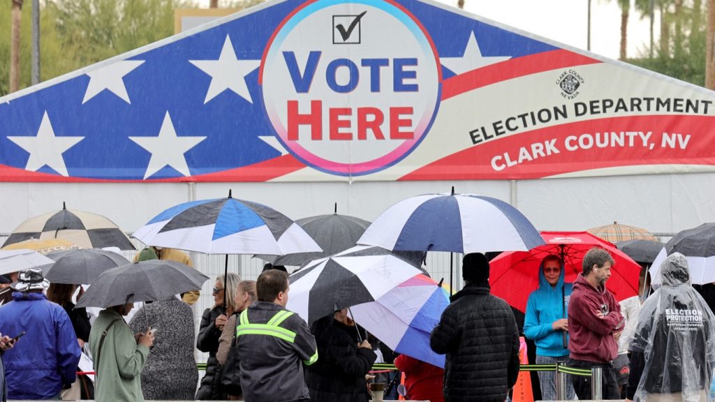 Eleição nos Estados Unidos: chuva em estados decisivos