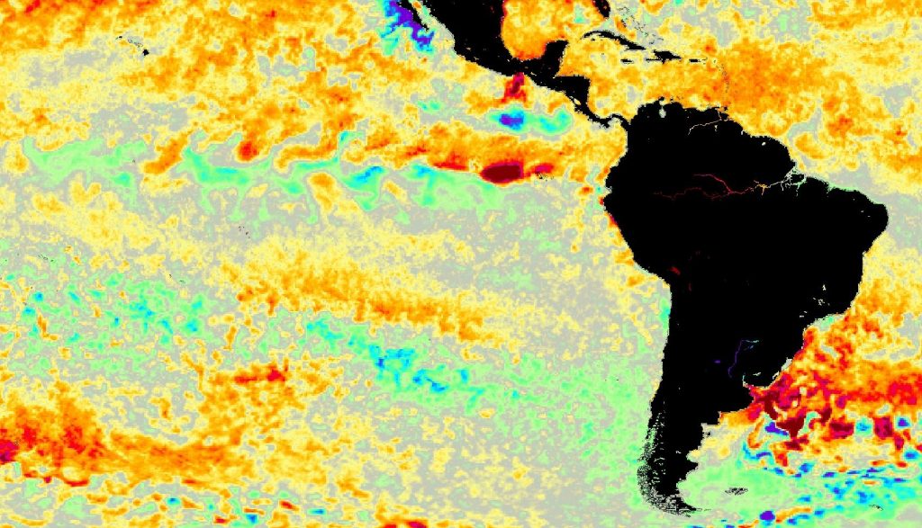 Resfriamento do Pacífico diminui e La Niña fica mais distante