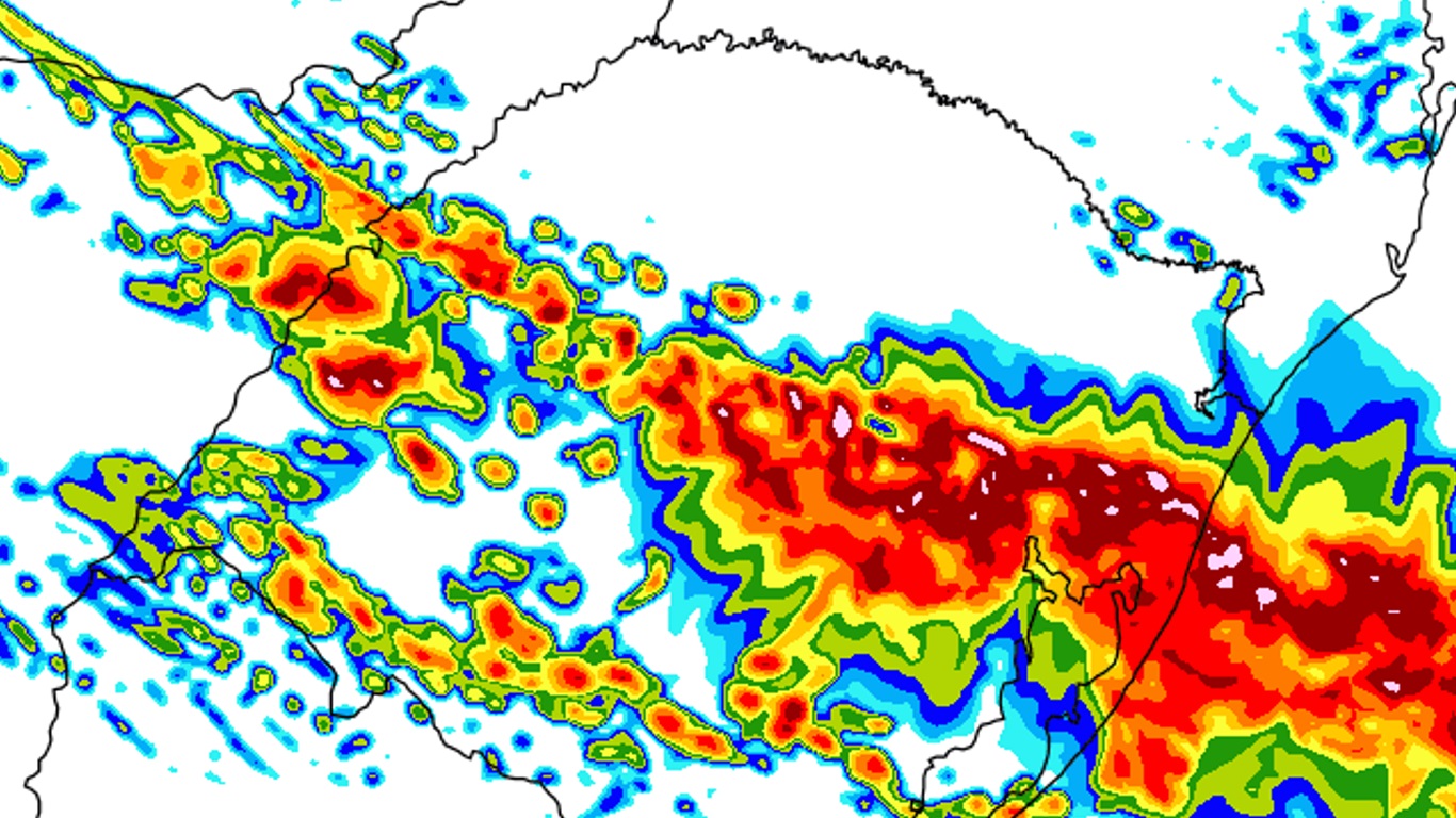 <span class="entry-title-primary">Onda de tempestades: saiba quais regiões devem ser mais atingidas</span> <h2 class="entry-subtitle">Onda de tempestades entre este domingo e a segunda-feira trará chuva forte a intensa, granizo de variado tamanho e vendavais</h2>
