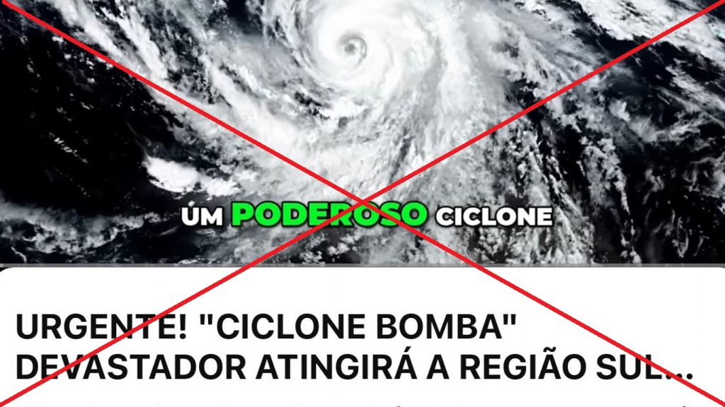 Canais no Youtube mentem sobre ciclone bomba que não acontecerá