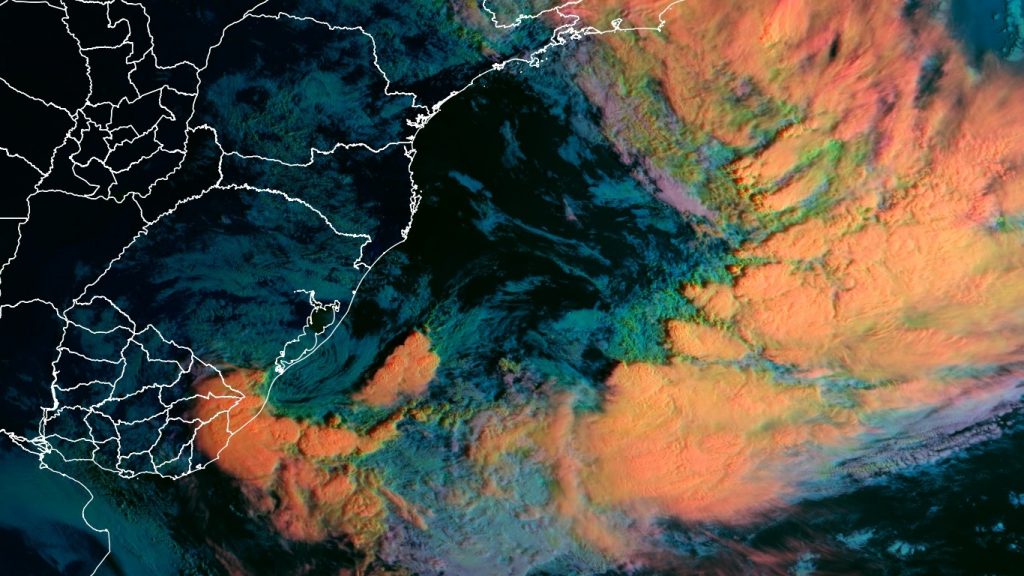 Biguá se forma como o primeiro ciclone subtropical no RS em dois anos