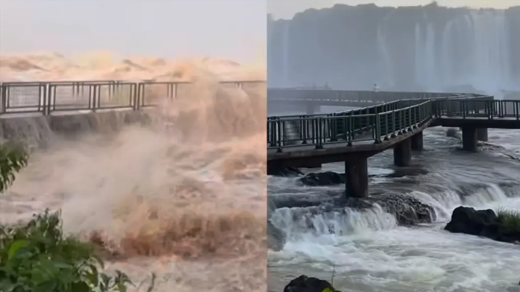 Veja como as Cataratas do Iguaçu se transformaram em um ano