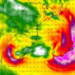 Dois sistemas ciclônicos podem trazer chuva, vento e tempestades