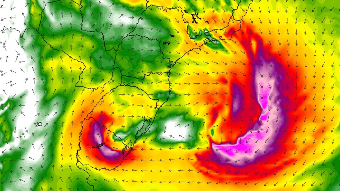 <span class="entry-title-primary">Dois sistemas ciclônicos podem trazer chuva, vento e tempestades</span> <h2 class="entry-subtitle">Baixas pressões, sendo uma um ciclone, devem impactar o tempo entre o final desta semana e o começo da próxima </h2>