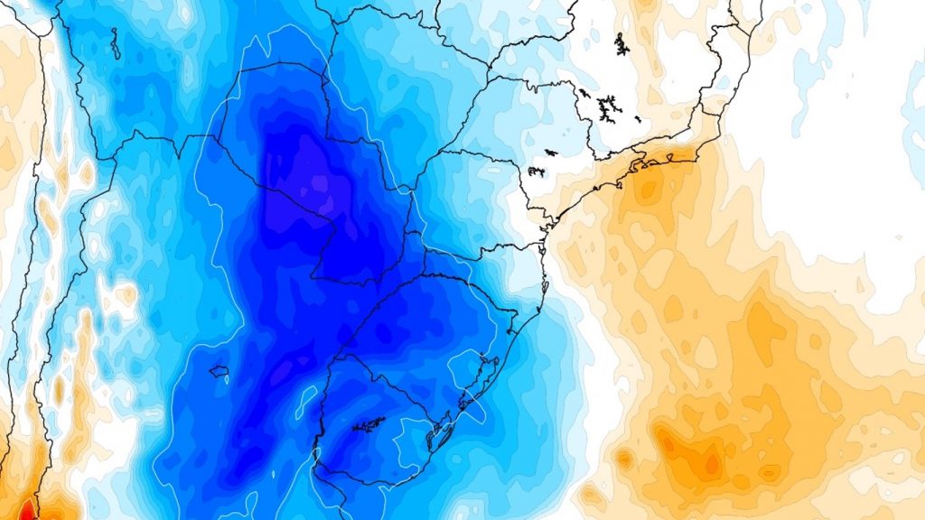 Massa de ar frio traz temperatura baixa no Sul e até no Centro-Oeste
