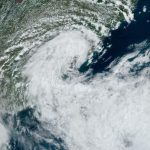 NASA registra o ciclone subtropical Biguá sobre o Rio Grande do Sul