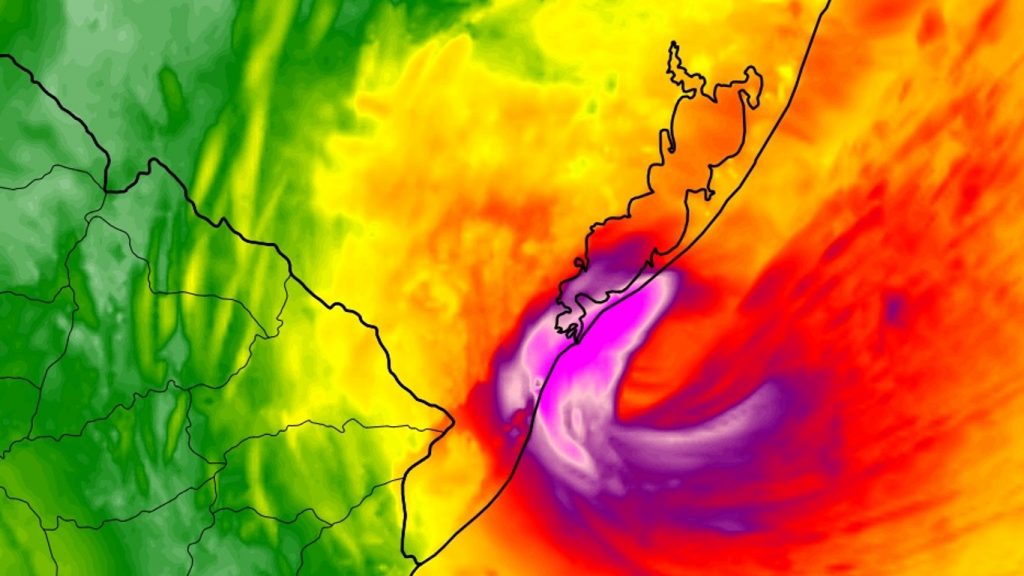 Ciclone subtropical Biguá se formará com vento acima de 100 km/h