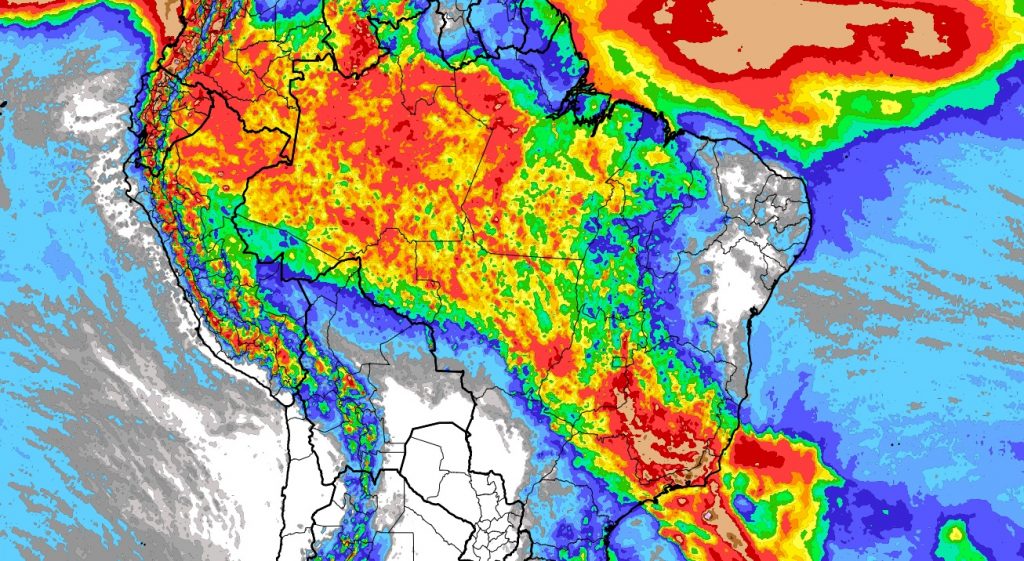 ZCAS traz muita chuva no Sudeste do Brasil neste fim de ano