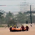 Florianópolis decreta emergência, chuva já soma 350 mm e continua hoje