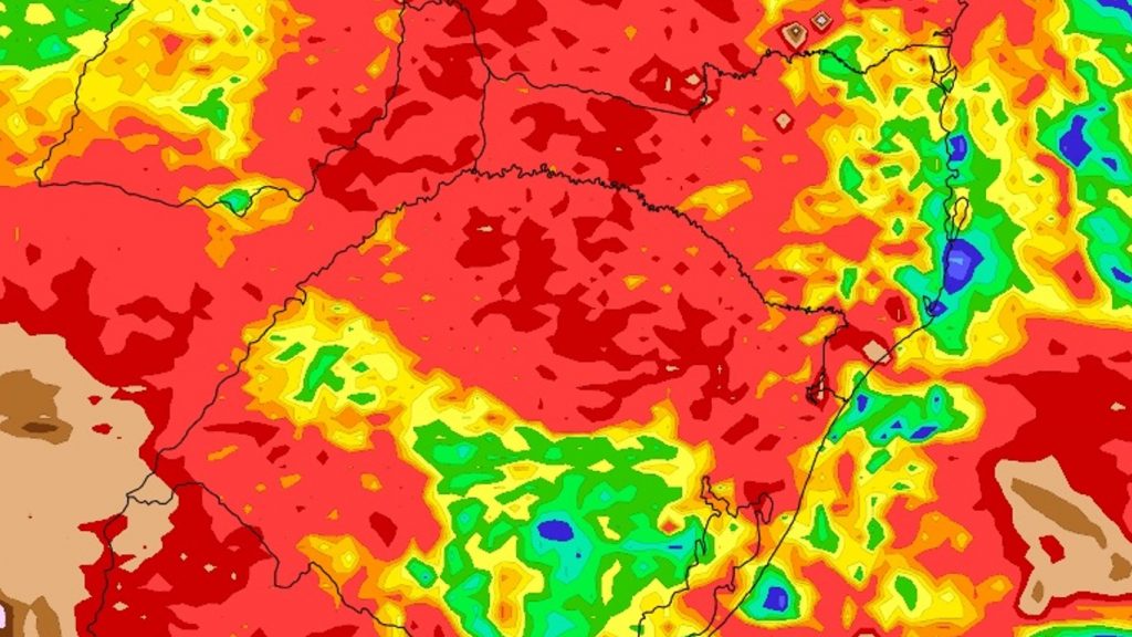 Confira as últimas projeções de chuva para os estados do Sul do Brasil