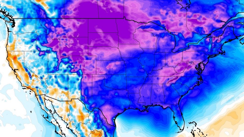 Onda de frio brutal e muito rara nos EUA pode trazer neve até na Flórida