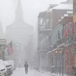 Sul dos EUA tem temperaturas e neve sem precedentes desde o século 19
