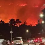 Onda de calor provoca incêndio florestal na Argentina