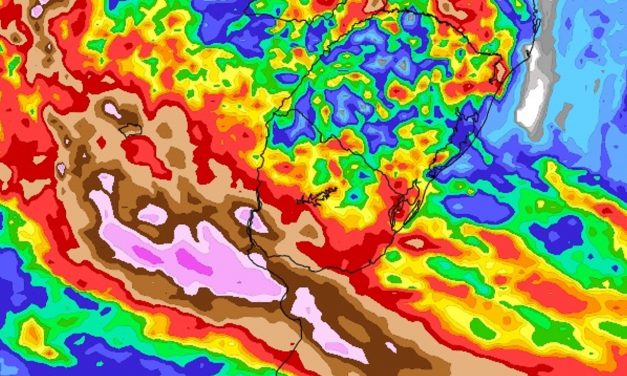 Modelos chegam a indicar chuva de 300 mm a 500 mm na Argentina