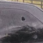 Granizo grande fura vidros de automóveis no Sul gaúcho